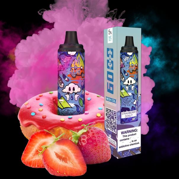 RandM Tornado 6000 luchtstroomregeling vape pod-apparaat 1 st aardbei donut - RandM tornado vape smaken L0D2B285 RandM Tornado 6000 luchtstroomregeling vape pod-apparaat 1 st aardbei donut - RandM tornado vape smaken L0D2B285