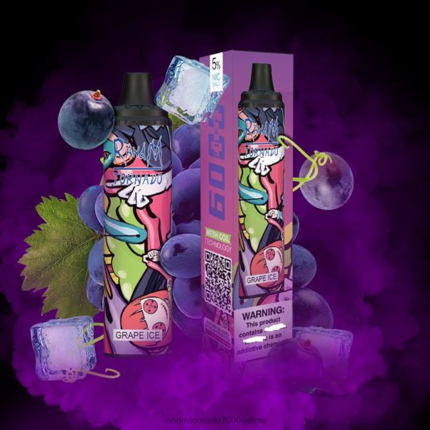 RandM Tornado 6000 luchtstroomregeling vape pod-apparaat 1 st druiven ijs - RandM tornado prijs L0D2B284 RandM Tornado 6000 luchtstroomregeling vape pod-apparaat 1 st druiven ijs - RandM tornado prijs L0D2B284